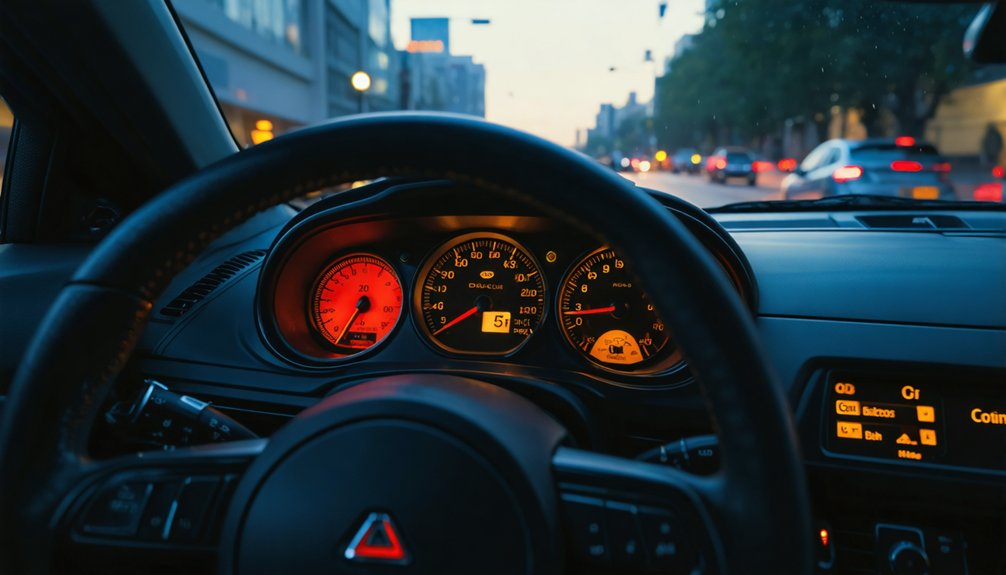 low oil pressure warning